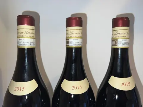 2015 Cavalier Lorenzo Accomasso; Vigna Rocchette Riserva, Annunziata Riserva & Barolo - Barolo - 3 Flessen (0.75 liter)