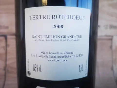 2008 Chateau Tertre-Roteboeuf - Saint-Emilion Grand Cru - 1 Magnum (1,5 L)
