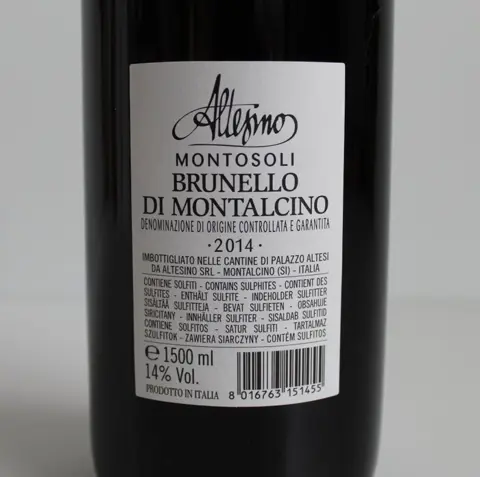 2014 Altesino "Montosoli" - Brunello di Montalcino - 1 Magnum (1,5 L)