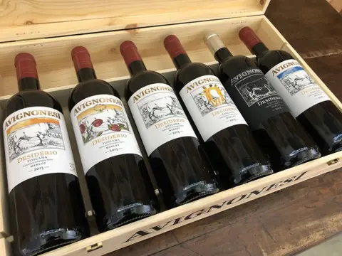 2013 Avignonesi Desiderio "Limited Edition: 25 Years" Author's labels - Super Tuscans - 6 Flessen (0.75 liter)