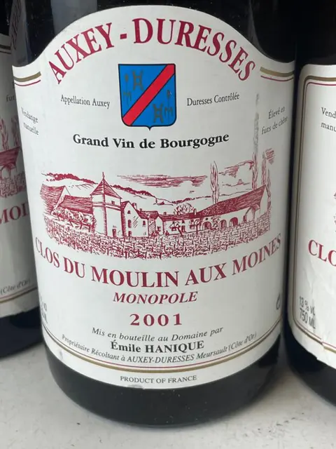 2001 Auxey-Duresses - Clos du Moulin aux Moine - Monopole - Bourgondië - 6 Fles (0,75 liter)