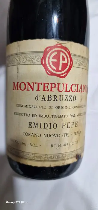 1977 Emidio Pepe Montepulciano d'Abruzzo - Abruzzo - 1 Fles (0,75 liter)