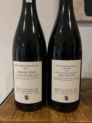 2020 Morey Saint Denis 1° Cru& Nuits Saint Georges 1° Cru "Aux Cras" - Domaine Dujac - Bourgondië - 2 Fles (0,75 liter)