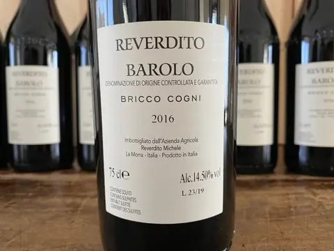 2016 Reverdito "Bricco Cogni" - Barolo - 6 Flessen (0.75 liter)