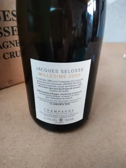 2008 Jacques Selosse, Extra Brut Millesimé - Champagne - 1 Fles (0,75 liter)