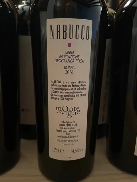 2016 Monte delle Vigne 'Nabucco' - Emilia-Romagna - 12 Flessen (0.75 liter)