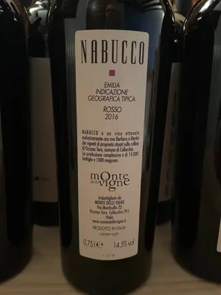 2016 Monte delle Vigne 'Nabucco' - Emilia-Romagna - 12 Flessen (0.75 liter)