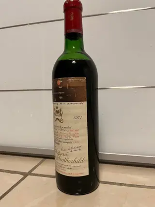 1971 Chateau Mouton Rothschild - Pauillac 2ème Grand Cru Classé - 1 Fles (0,75 liter)