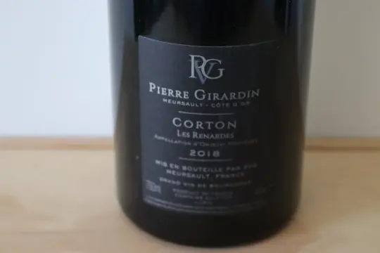 2018 Corton Grand Cru "Les Renardes" - Pierre Girardin - Bourgondië - 1 Fles (0,75 liter)