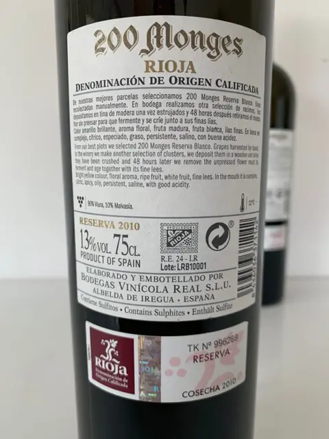 2010 Bodegas Vinícola Real, 200 Monges Edición Exclusiva - Rioja Reserva - 3 Flessen (0.75 liter)