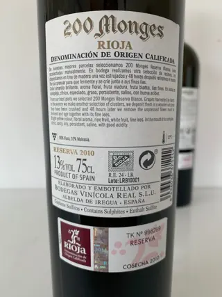 2010 Bodegas Vinícola Real, 200 Monges Edición Exclusiva - Rioja Reserva - 3 Flessen (0.75 liter)