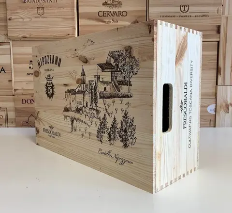2018 Frescobaldi 'Nipozzano' Limited Edition "Flora" - Chianti Riserva - 12 Flessen (0.75 liter)