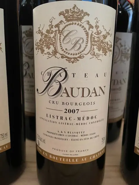 2007 Château Baudan - Haut-Médoc Cru Bourgeois - 12 Fles (0,75 liter)