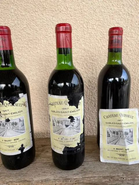 1967 Château Quinault - Saint-Emilion - 3 Fles (0,75 liter)
