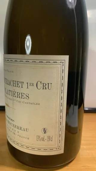2014 Puligny Montrachet 1° Cru "Les Folatières" - Domaine Jean Marie Bouzerau - Bourgogne - 1 Magnum (1,5 L)