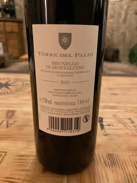 2016 Terre del Palio - Brunello di Montalcino - 6 Flessen (0.75 liter)
