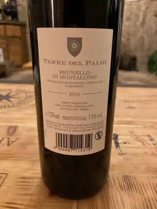 2016 Terre del Palio - Brunello di Montalcino - 6 Flessen (0.75 liter)