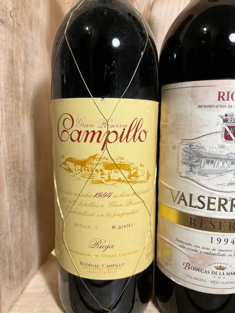 1994 Bodegas Campillo, Gran Reserva x2 & 1994 Bodegas De La Marquesa, Valserrano Reserva - Rioja - 3 Flessen (0.75 liter)