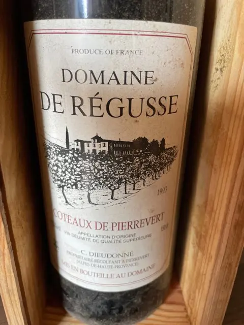 1993 Domaine de régusse coteaux de Pierrevert - Provence - 1 Magnum (1,5 L)