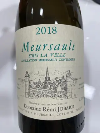 2018 Rémi Jobard "Sous la Velle" - Meursault - 3 Flessen (0.75 liter)