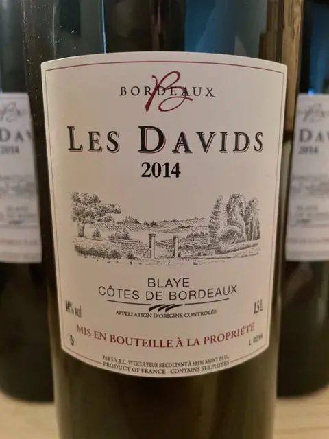 2014 Château les Davids - Bordeaux - 6 Magnums (1.5L)