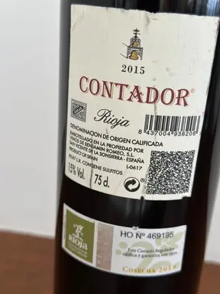 2015 Bodegas Contador - Benjamin Romeo, 'Contador' - Rioja - 1 Fles (0,75 liter)
