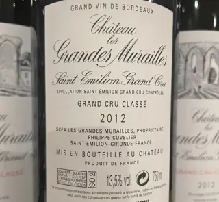 2013 Château les Grandes Murailles - Saint-Emilion Grand Cru Classé - 3 Flessen (0.75 liter)