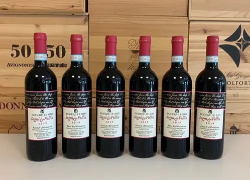 2019 Podere Le Ripi Rosso di Montalcino "Sogni e Follia" - Toscane - 6 Flessen (0.75 liter)
