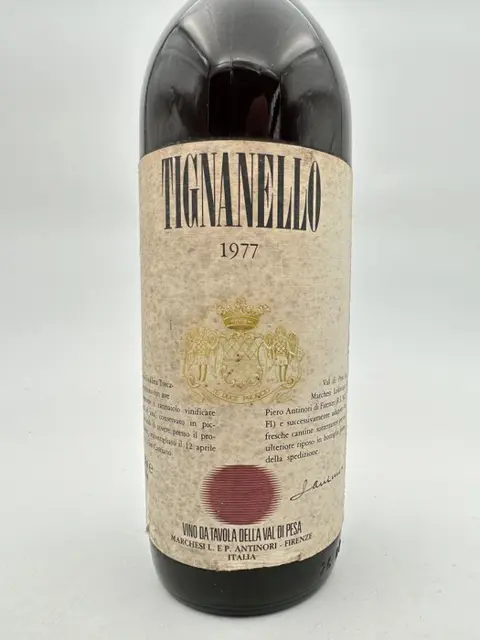 1977 Marchesi Antinori, Tignanello - Toscana IGT - 1 Fles (0,75 liter)