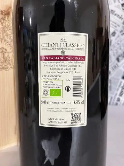 2021 San Fabiano Calcinaia - Chianti Classico DOCG - 1 McKenzie (5,0 L)