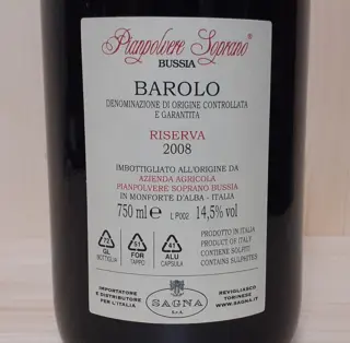 2008 Pianpolvere Soprano, Bussia Riserva 7 Anni - Barolo DOCG - 1 Fles (0,75 liter)