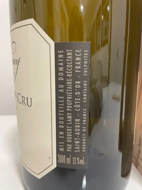 2018 Saint Aubin 1° Cru "Clos de la Chatenière" Vieilles Vignes - Hubert Lamy - Bourgondië - 1 Dubbele Magnum/Jerobeam (3.0 L)