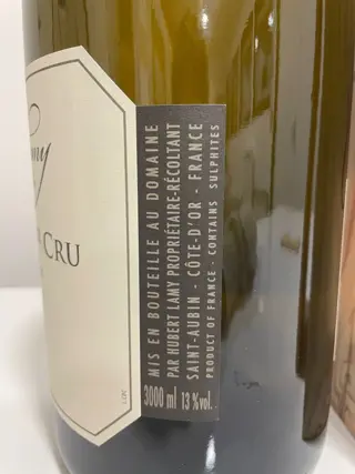 2018 Saint Aubin 1° Cru "Clos de la Chatenière" Vieilles Vignes - Hubert Lamy - Bourgondië - 1 Dubbele Magnum/Jerobeam (3.0 L)
