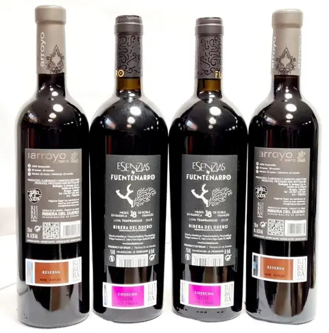 2016 Bodegas S. Arroyo, Reserva x2 & 2018 Esenzias by Fuentenarro, Edición Limitada x2 - Ribera del Duero - 4 Flessen (0.75 liter)