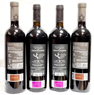 2016 Bodegas S. Arroyo, Reserva x2 & 2018 Esenzias by Fuentenarro, Edición Limitada x2 - Ribera del Duero - 4 Flessen (0.75 liter)
