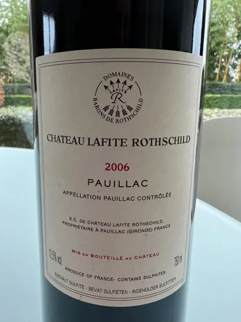 2006 Chateau Lafite Rothschild - Pauillac 1er Grand Cru Classé - 1 Fles (0,75 liter)