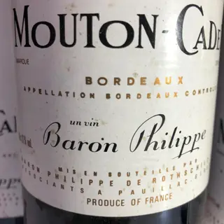 1987 Mouton Cadet - Bordeaux - 4 Flessen (0.75 liter)