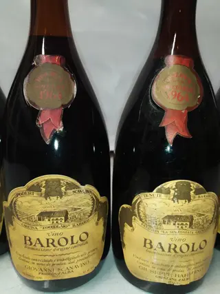 1964 Giuseppe Barabino, & 1964, 1967 x4 Giovanni Scanavino - Barolo Riserva - 6 Flessen (0.72L)