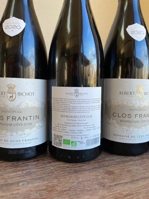2020 Bourgogne Pinot Noir "Clos Frantin" Monopole - Domaine du Clos Frantin - Albert Bichot - Bourgondië - 6 Flessen (0.75 liter)