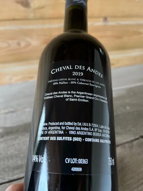 2019 Cheval des Andes - Mendoza - 3 Fles (0,75 liter)
