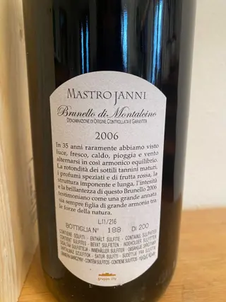 2006 Mastrojanni, Brunello di Montalcino - Toscane DOCG - 1 Magnum (1,5 L)