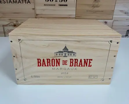 2018 Baron de Brane, 2nd wine of Chateau Brane-Cantenac - Bordeaux, Margaux - 6 Flessen (0.75 liter)