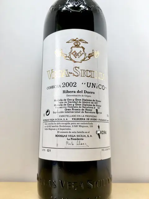 2002 Vega Sicilia Unico - Ribera del Duero Gran Reserva - 1 Fles (0,75 liter)