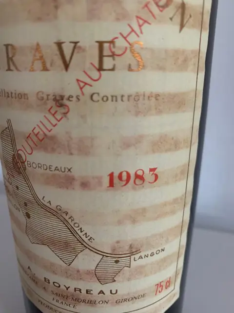 1983 Château Piron, Graves - Bordeaux, Graves - 6 Fles (0,75 liter)