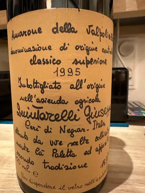 1995 Giuseppe Quintarelli - Amarone della Valpolicella Classico Superiore - 1 Fles (0,75 liter)