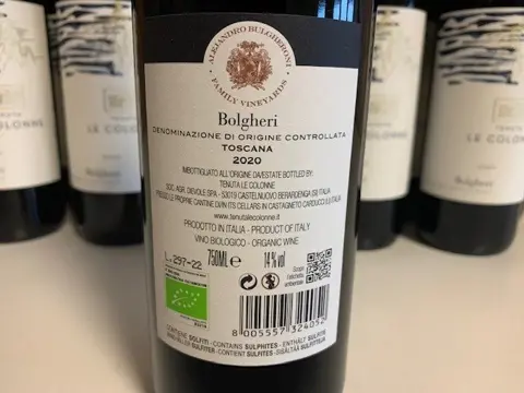 2020 Dievole 'Tenuta Le Colonne' - Bolgheri - 12 Flessen (0.75 liter)