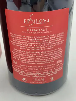 2013 Cave de Tain - Hermitage Epsilon - Limited Edition - Rhône - 1 Fles (0,75 liter)