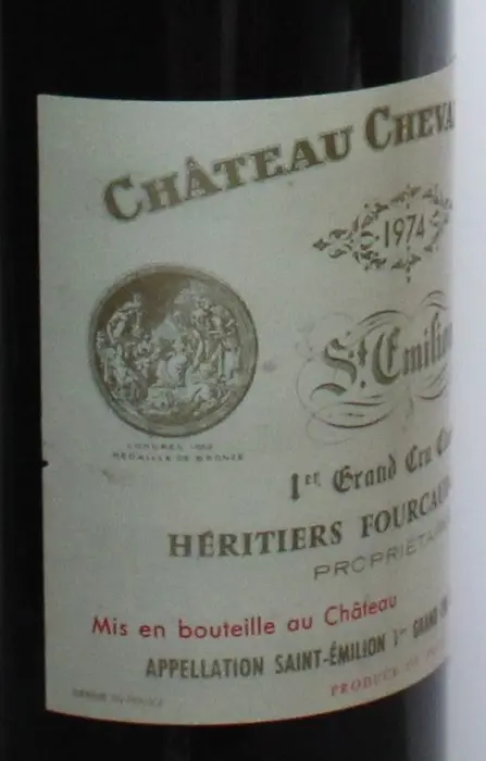 1974 Chateau Cheval Blanc - Saint-Emilion 1er Grand Cru Classé A - 1 Fles (0.73L)