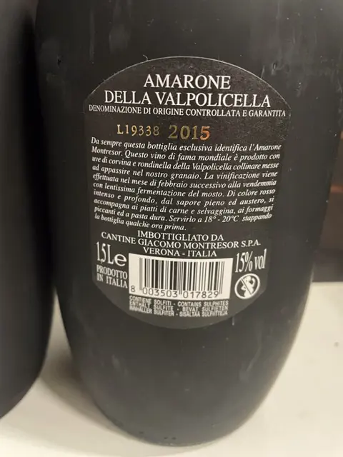 2015 Montresor - Amarone della Valpolicella DOCG - 3 Magnums (1.5L)