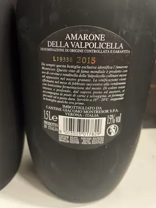 2015 Montresor - Amarone della Valpolicella DOCG - 3 Magnums (1.5L)